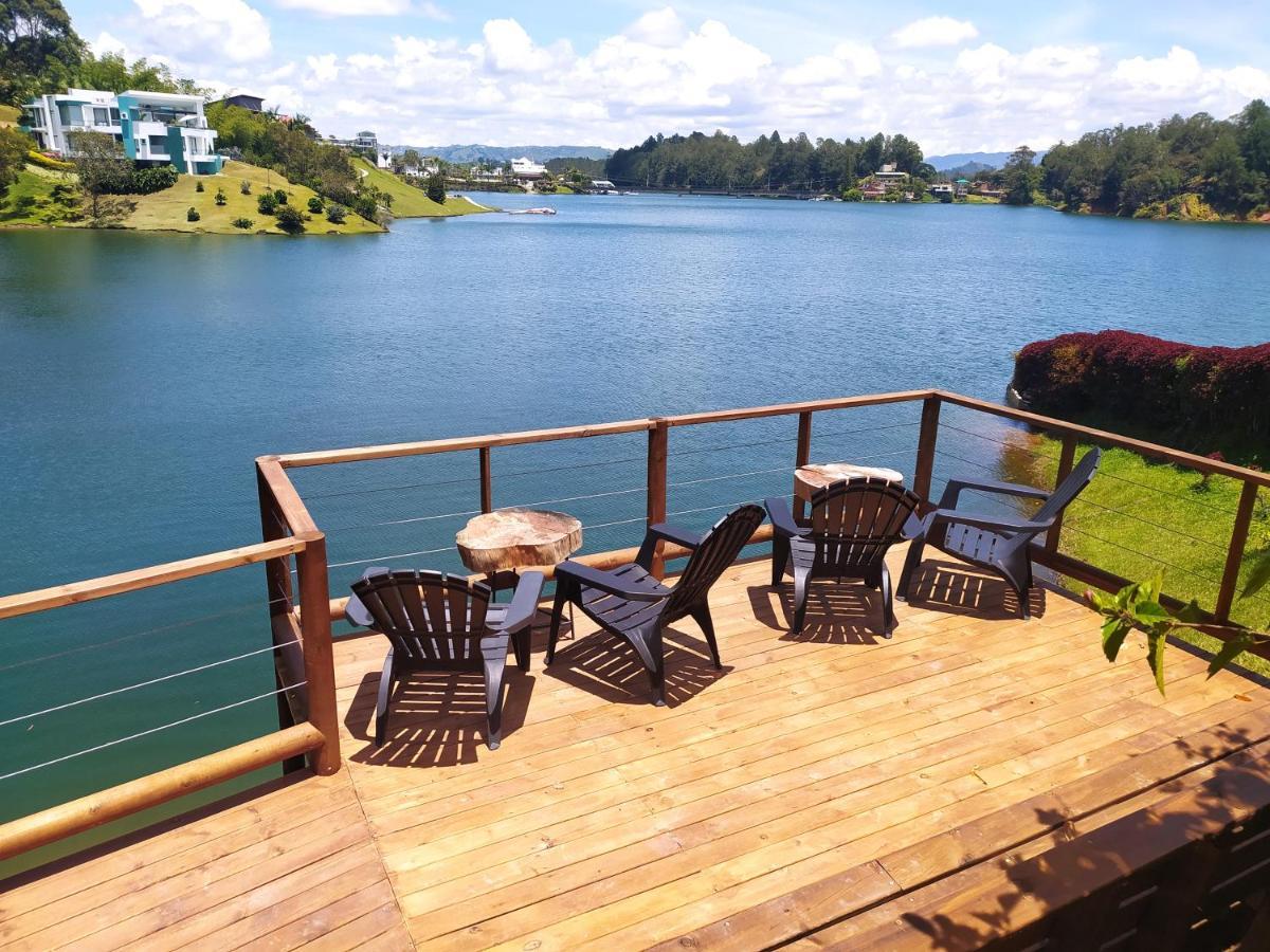 Ecolodge Bahia Del Penon Guatapé Exterior foto
